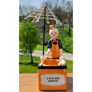 Yankee Candle Boney Bunch C-Eye-Der Donuts Halloween Tea Light Holder NIB 2023